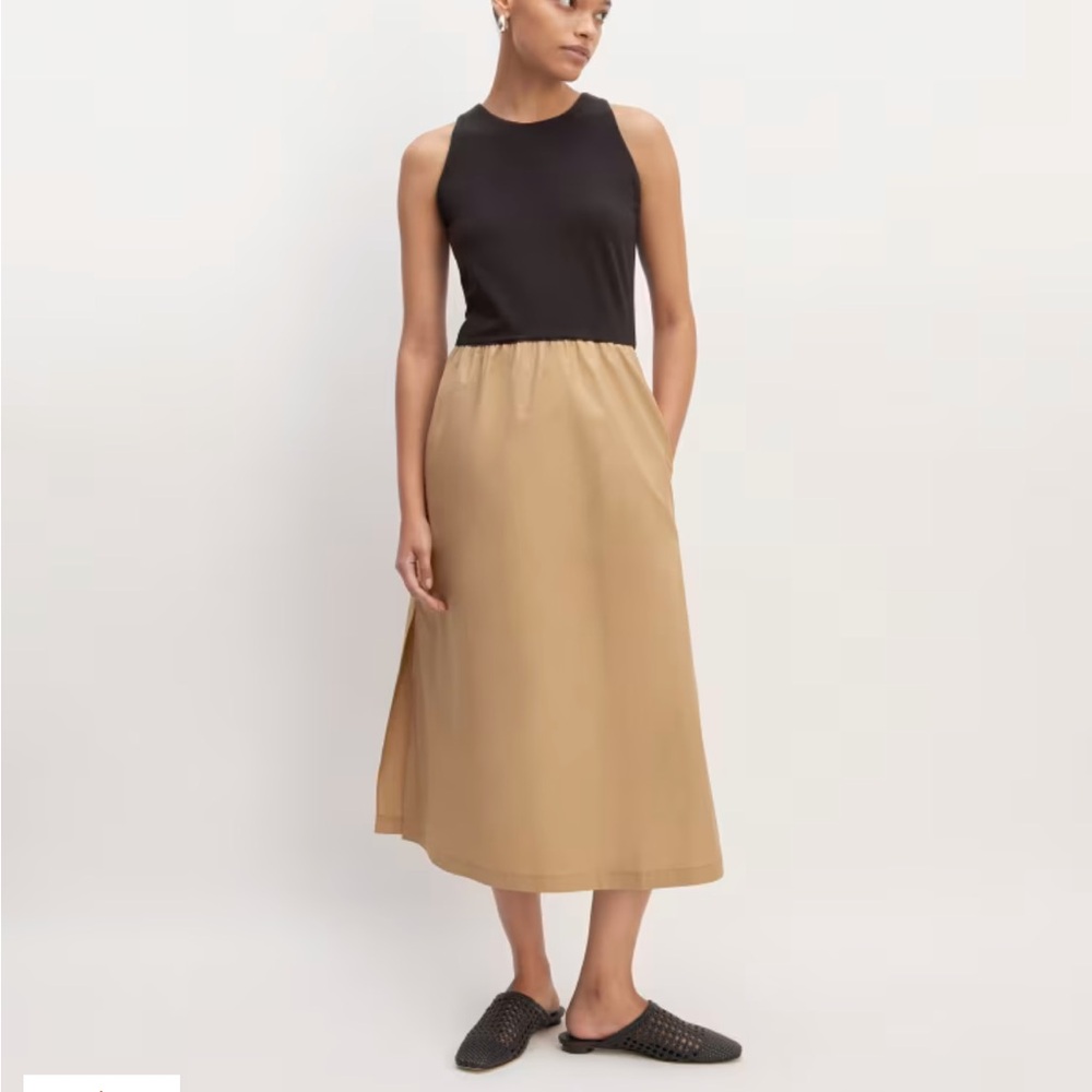 Everlane NWT supima high neck riviera dress